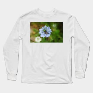 Blue Cornflower Long Sleeve T-Shirt